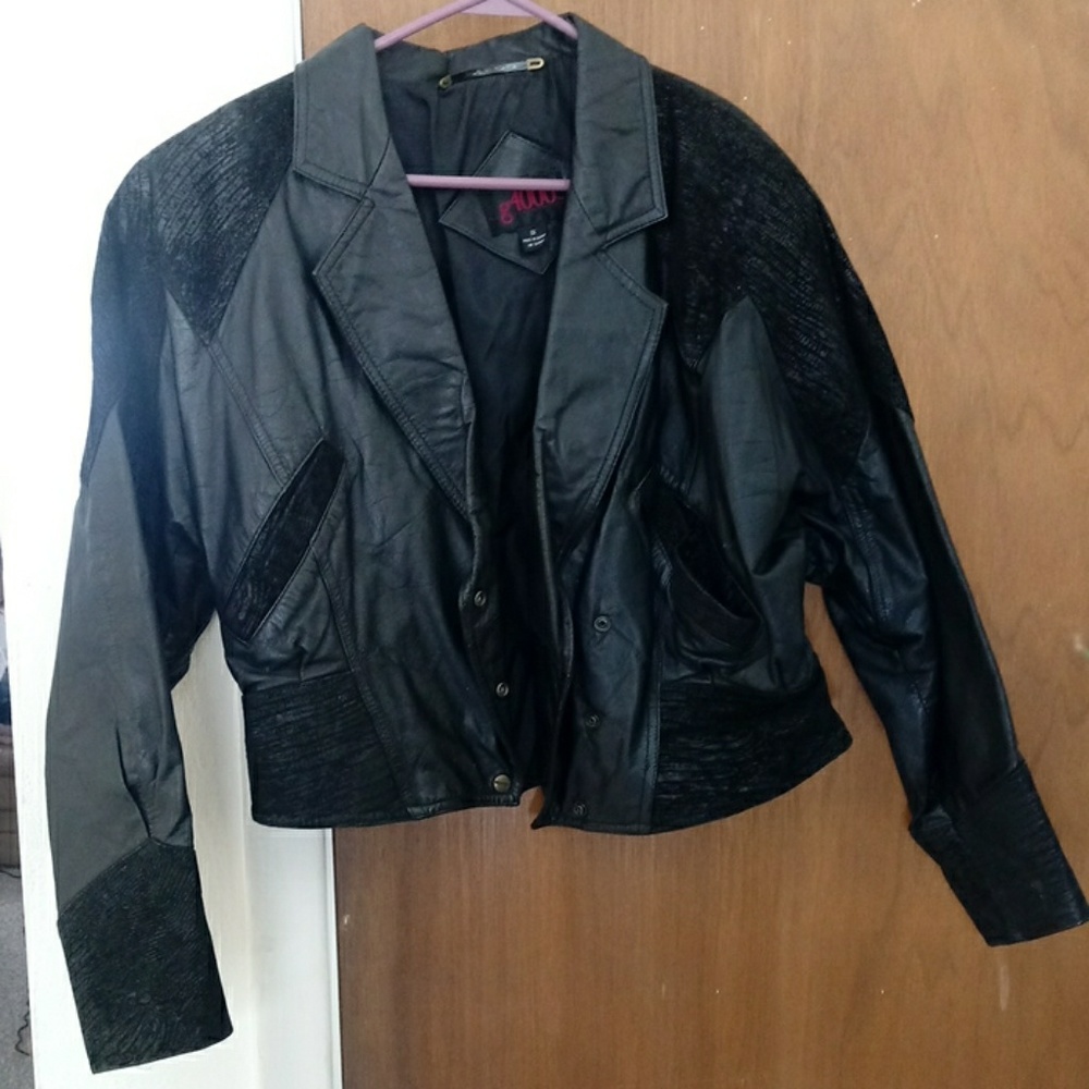 80's Leather Coat